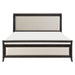 Hebron Eastern King Bed in Beige/Cherry - 1923NBK-1EK - FAMSA Furniture (TX)