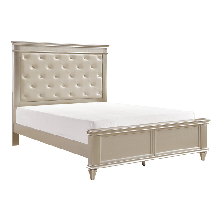 Celandine 4pc Set (QB+NS+DR+MR) in Gold/Silver/Champagne - 1928-1*4 - FAMSA Furniture (TX)