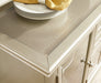 Celandine Server, Glass Insert in Gold/Silver/Champagne - 1928-40NG - FAMSA Furniture (TX)