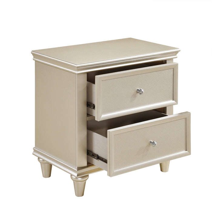 Celandine 4pc Set (QB+NS+DR+MR) in Gold/Silver/Champagne - 1928-1*4 - FAMSA Furniture (TX)