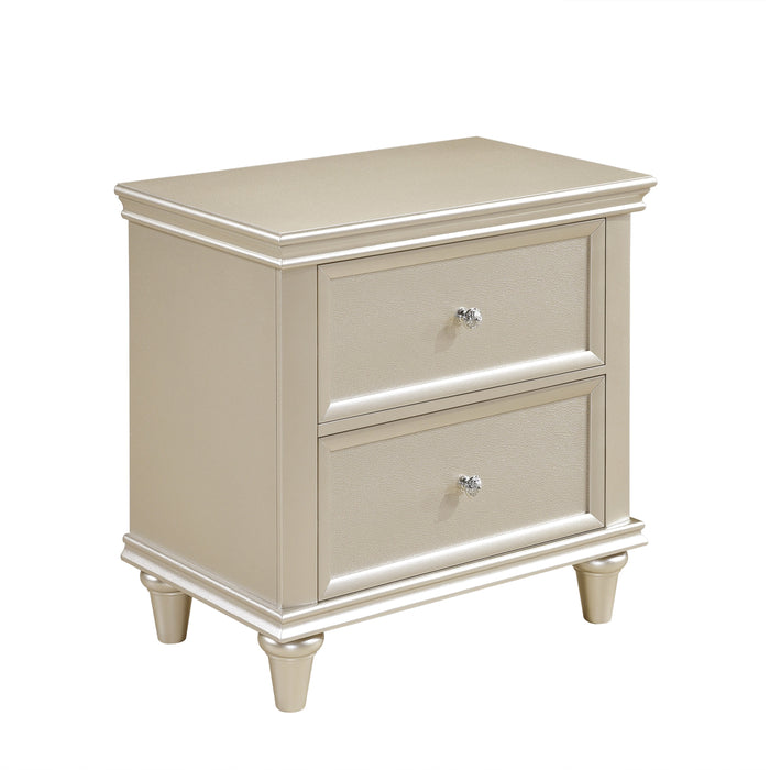 Celandine 4pc Set (QB+NS+DR+MR) in Gold/Silver/Champagne - 1928-1*4 - FAMSA Furniture (TX)