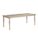 Celandine Dining Table, Glass Insert in Gold/Silver/Champagne - 1928-78NG - FAMSA Furniture (TX)