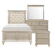 Celandine 4pc Set (TB+NS+DR+MR) in Gold/Silver/Champagne - 1928T-1*4 - FAMSA Furniture (TX)