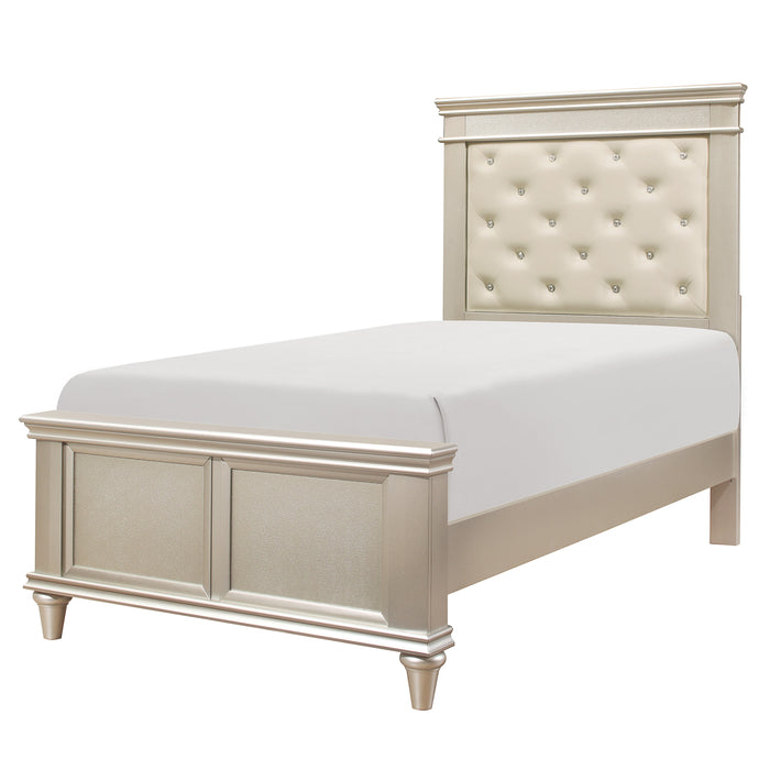 Celandine Twin Bed in Gold/Silver/Champagne - 1928T-1 - FAMSA Furniture (TX)