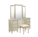 Celandine (3)Vanity Dresser with Mirror in Gold/Silver/Champagne - 1928-15* - FAMSA Furniture (TX)