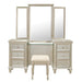 Celandine (3)Vanity Dresser with Mirror in Gold/Silver/Champagne - 1928-15* - FAMSA Furniture (TX)
