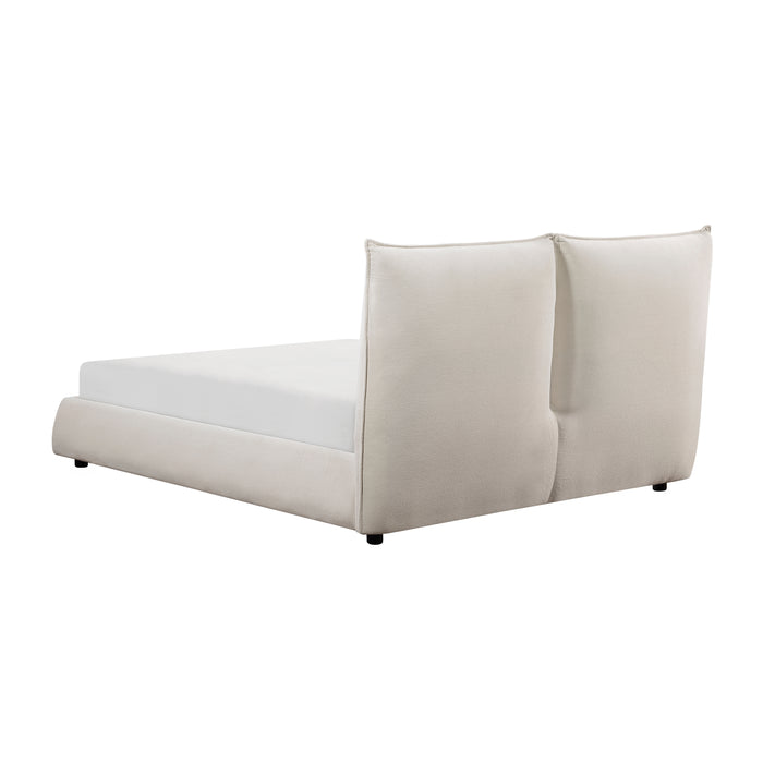 Linna Queen Platform Bed in Beige - 1930-1 - FAMSA Furniture (TX)