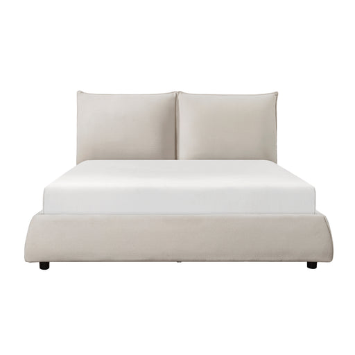 Linna Queen Platform Bed in Beige - 1930-1 - FAMSA Furniture (TX)