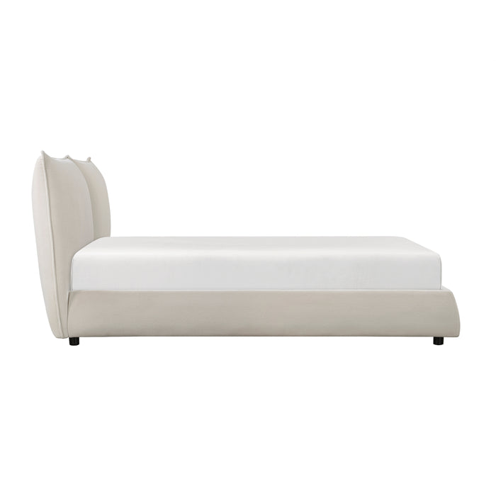 Linna Queen Platform Bed in Beige - 1930-1 - FAMSA Furniture (TX)