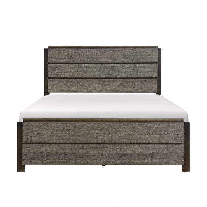 Vestavia 4pc set (QB+NS+DR+MR) in Gray/Brown - 1936-1*4 - FAMSA Furniture (TX)