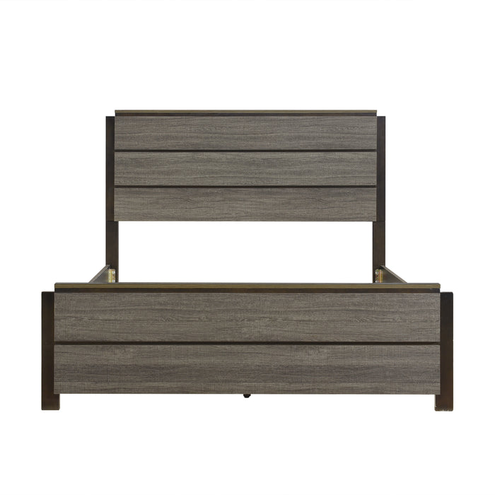 Vestavia 4pc set (QB+NS+DR+MR) in Gray/Brown - 1936-1*4 - FAMSA Furniture (TX)