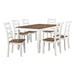 Dobson 7-Piece Pack Dinette Set in Cherry/White - 5894N-7P - FAMSA Furniture (TX)