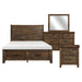 Jerrick 4PC SET: 1QB,1NS,1DR,1MR in Brown - 1957-1*4 - FAMSA Furniture (TX)