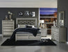 Bevelle Queen Bed in Transparent/Gold/Silver/Champagne/Gray - 1958-1 - FAMSA Furniture (TX)