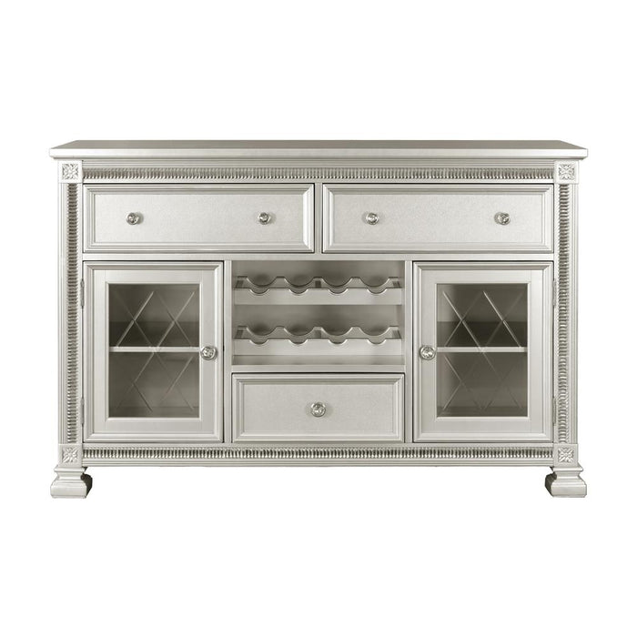Bevelle Server in Gold/Silver/Champagne/Gray/Transparent - 1958-40 - FAMSA Furniture (TX)