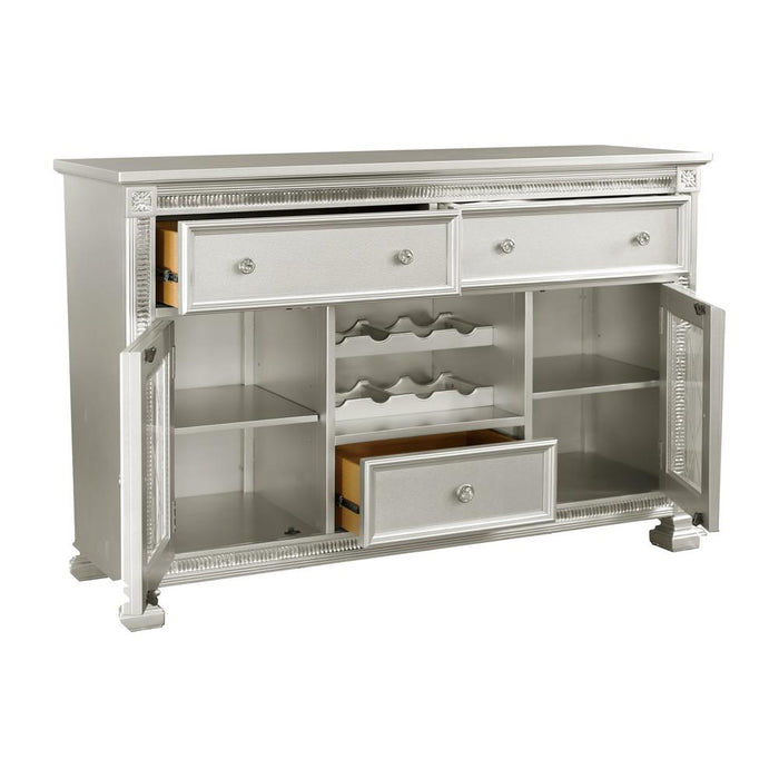 Bevelle Server in Gold/Silver/Champagne/Gray/Transparent - 1958-40 - FAMSA Furniture (TX)