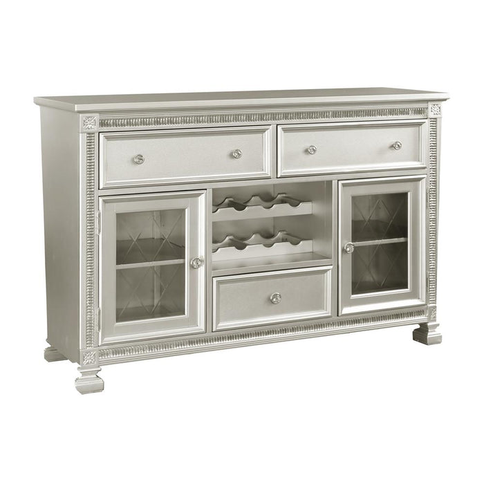 Bevelle Server in Gold/Silver/Champagne/Gray/Transparent - 1958-40 - FAMSA Furniture (TX)