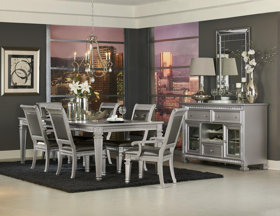 Bevelle Server in Gold/Silver/Champagne/Gray/Transparent - 1958-40 - FAMSA Furniture (TX)