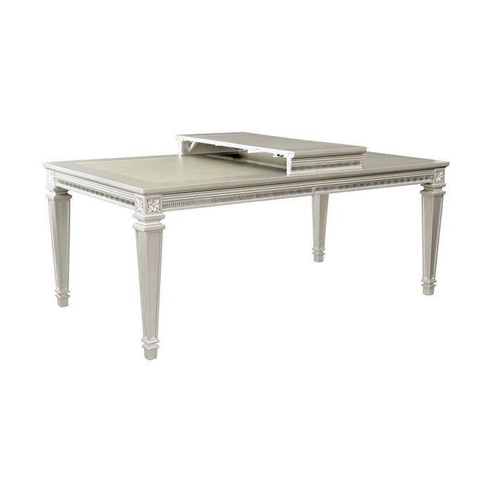 Bevelle Dining Table in Gold/Silver/Champagne/Gray/Transparent - 1958-96 - FAMSA Furniture (TX)