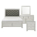 Bevelle 4pc Set (QB+NS+DR+MR) in Transparent/Gold/Silver/Champagne/Gray - 1958-1*4 - FAMSA Furniture (TX)