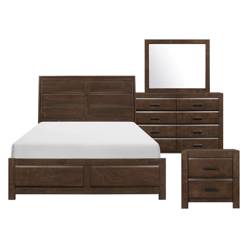 Erwan 4pc Set (QB+NS+DR+MR) in Espresso - 1961RF-1N*4 - FAMSA Furniture (TX)