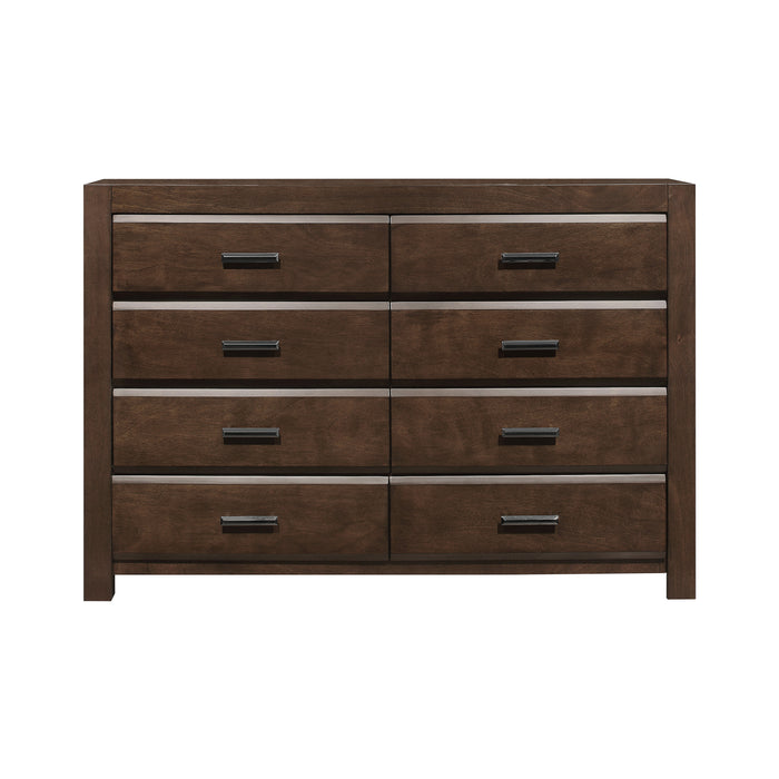 Erwan 4pc Set (QB+NS+DR+MR) in Espresso - 1961RF-1N*4 - FAMSA Furniture (TX)