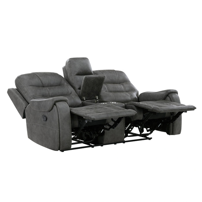 Oberon Double Reclining Love Seat With Center Console