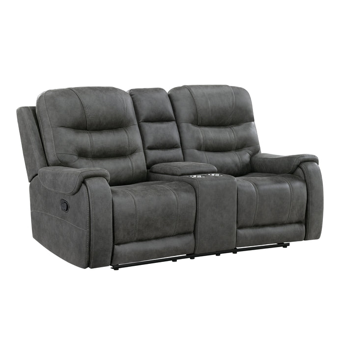 Oberon Double Reclining Love Seat With Center Console