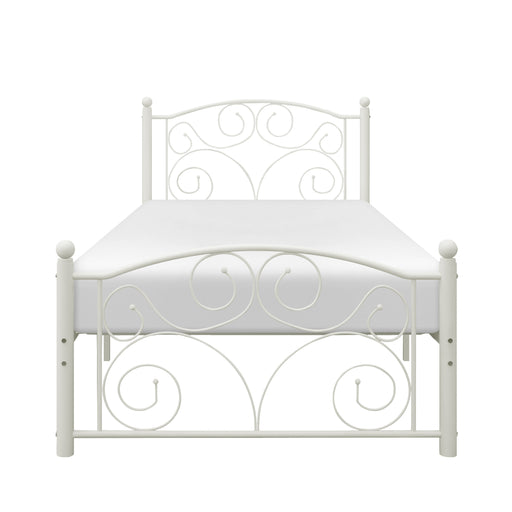 Pallina Twin Platform Bed in White - 2021TW-1 - FAMSA Furniture (TX)
