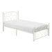 Pallina Twin Platform Bed in White - 2021TW-1 - FAMSA Furniture (TX)