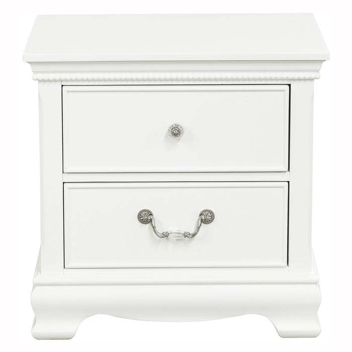 Lucida 4pc Set (TB+NS+DR+MR) in White - 2039TW-1*4 - FAMSA Furniture (TX)