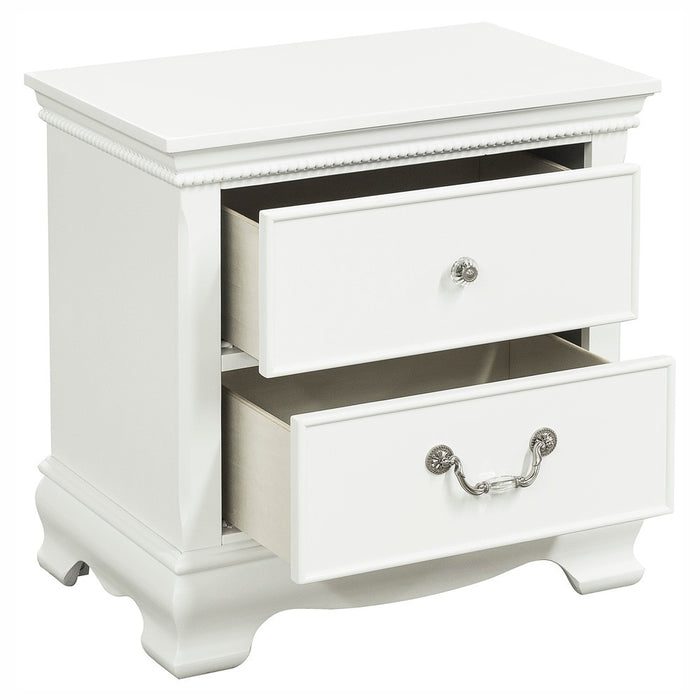 Lucida Nightstand in White - 2039W-4 - FAMSA Furniture (TX)