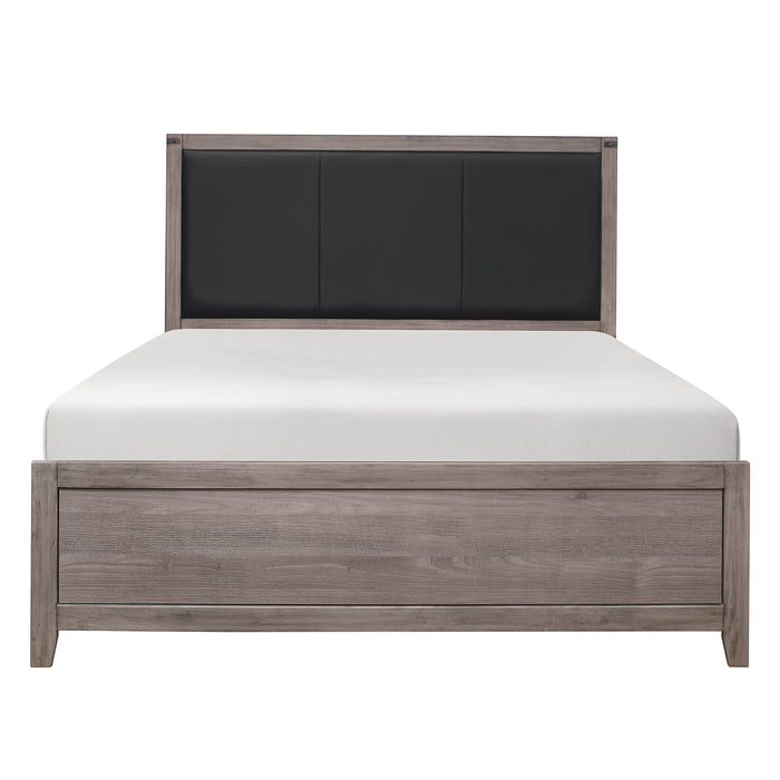 Woodrow 4PC SET: 1QB,1NS,1DR,1MR in Gray - 2042-1*4 - FAMSA Furniture (TX)