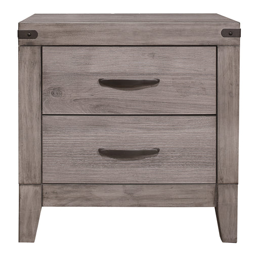Woodrow 4pc Set (QB+NS+DR+MR) in Gray - 2042NB-1*4 - FAMSA Furniture (TX)