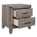 Woodrow 4pc Set (QB+NS+DR+MR) in Gray - 2042NB-1*4 - FAMSA Furniture (TX)