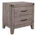 Woodrow 4pc Set (QB+NS+DR+MR) in Gray - 2042NB-1*4 - FAMSA Furniture (TX)