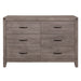 Woodrow 4pc Set (QB+NS+DR+MR) in Gray - 2042NB-1*4 - FAMSA Furniture (TX)
