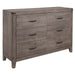 Woodrow 4pc Set (QB+NS+DR+MR) in Gray - 2042NB-1*4 - FAMSA Furniture (TX)