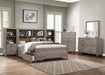 Woodrow Queen Platform Bed in Gray - 2042NB-1 - FAMSA Furniture (TX)