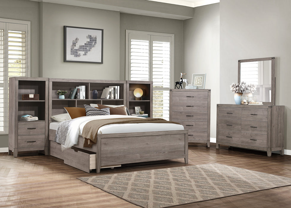 Woodrow Full Platform Bed in Gray - 2042NBF-1 - FAMSA Furniture (TX)