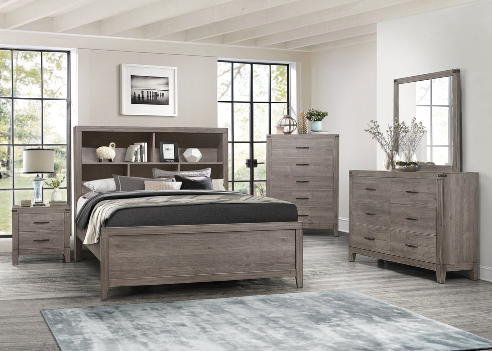 Woodrow Full Platform Bed in Gray - 2042NBF-1 - FAMSA Furniture (TX)
