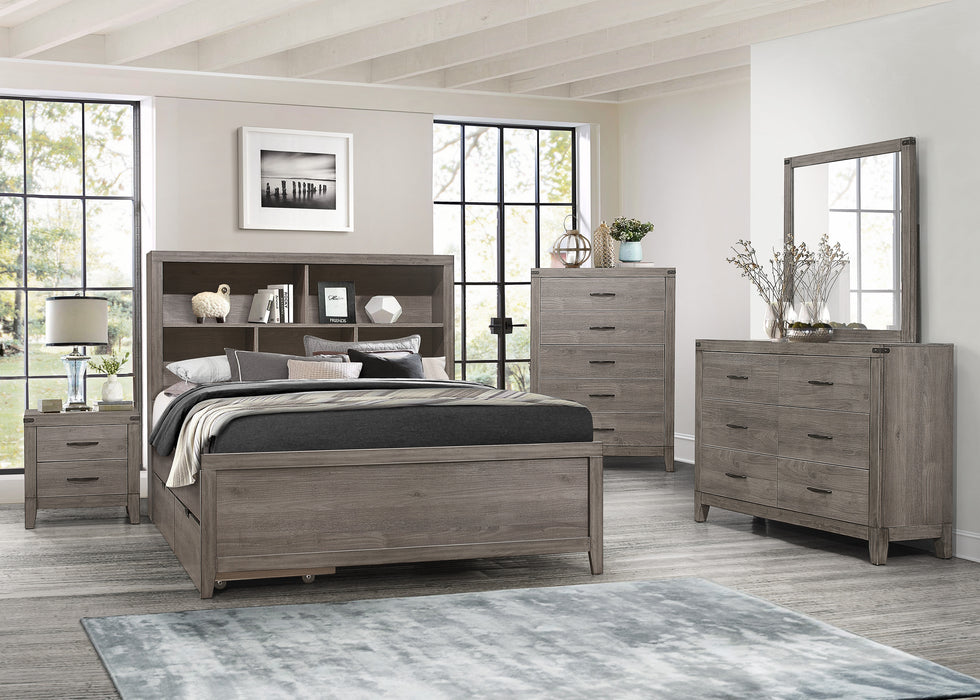 Woodrow Full Platform Bed in Gray - 2042NBF-1 - FAMSA Furniture (TX)