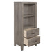 Woodrow Pier/Tower Nightstand in Gray - 2042NB-10 - FAMSA Furniture (TX)