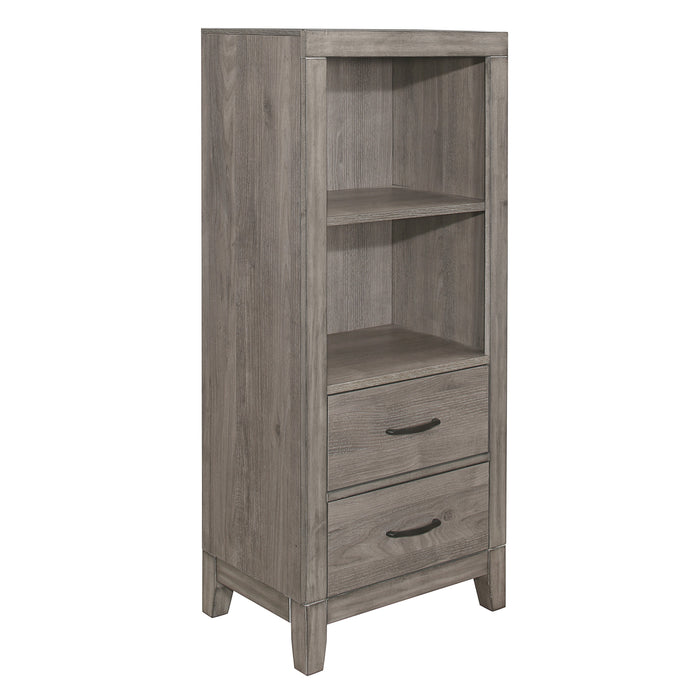 Woodrow Pier/Tower Nightstand in Gray - 2042NB-10 - FAMSA Furniture (TX)