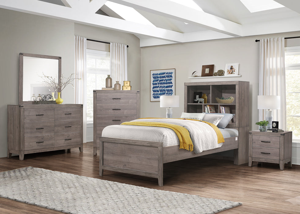 Woodrow Twin Platform Bed in Gray - 2042NBT-1 - FAMSA Furniture (TX)