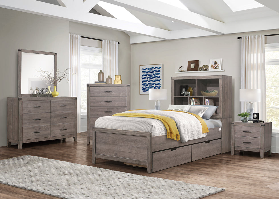 Woodrow Twin Platform Bed in Gray - 2042NBT-1 - FAMSA Furniture (TX)