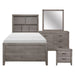 Woodrow 4pc Set (TB+NS+DR+MR) in Gray - 2042NBT-1*4 - FAMSA Furniture (TX)