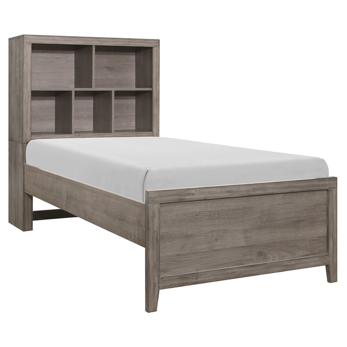 Woodrow Twin Platform Bed in Gray - 2042NBT-1 - FAMSA Furniture (TX)