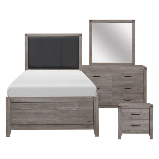 Woodrow 4pc Set (TB+NS+DR+MR) in Gray - 2042T-1*4 - FAMSA Furniture (TX)