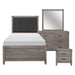 Woodrow 4pc Set (TB+NS+DR+MR) in Gray - 2042T-1*4 - FAMSA Furniture (TX)